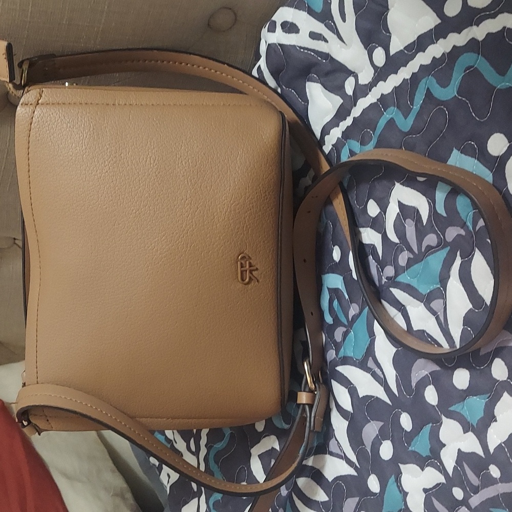 Parfois Tan Crossbody Shoulder Vegan Leather Bag